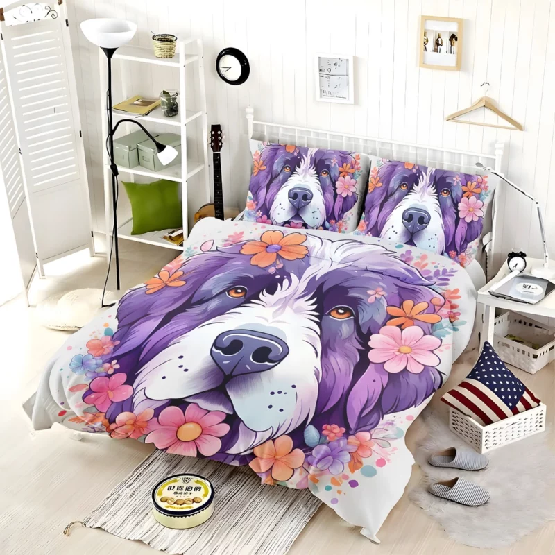 Newfoundland Pup Teen Birthday Surprise Bedding Set