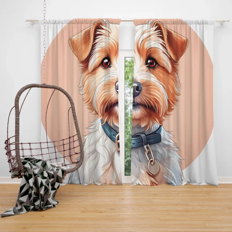 Norfolk Terrier Bond Teen Companion Curtain