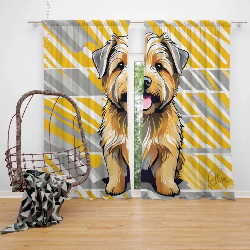Norfolk Terrier Magic Teen Joyful Gift Curtain