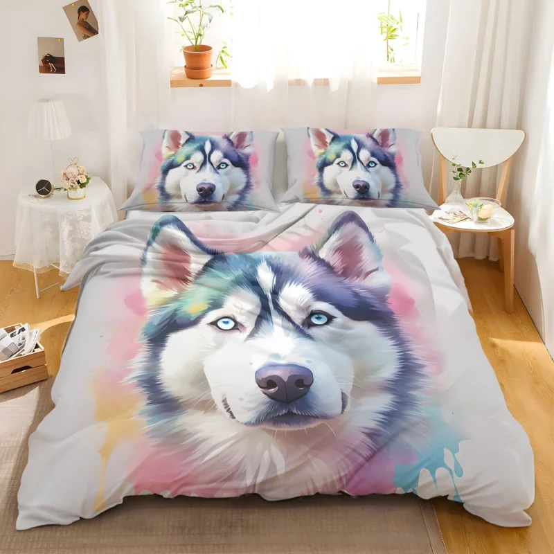 Northern Beauty Siberian Husky Dog Bedding Set 2