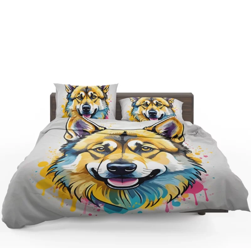 Norwegian Elkhound Love Teen Gifted Joy Bedding Set 1