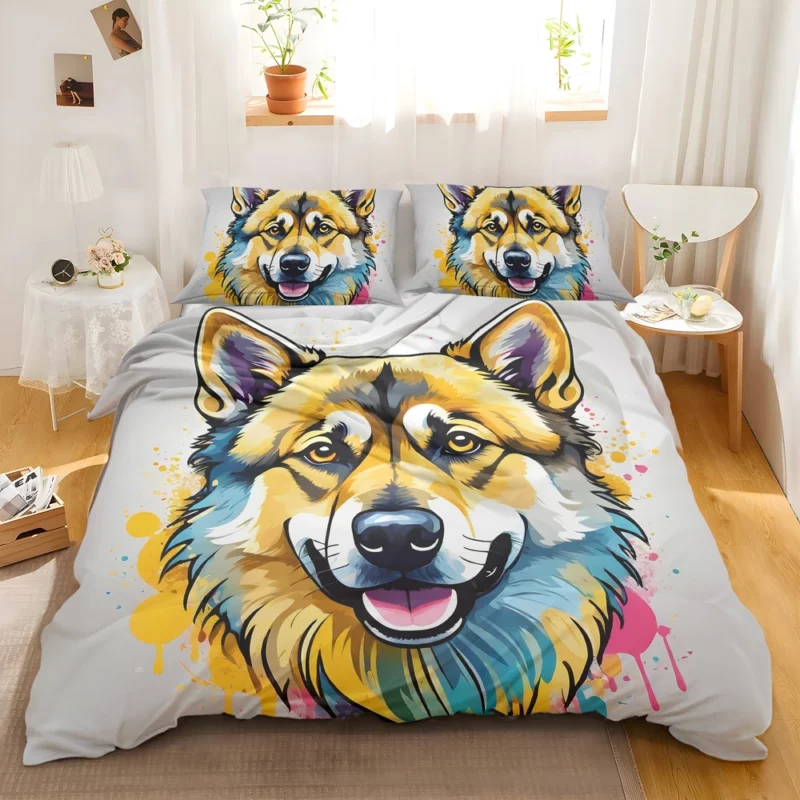 Norwegian Elkhound Love Teen Gifted Joy Bedding Set 2