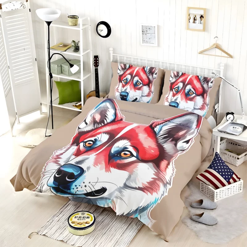 Norwegian Elkhound Surprise Teen Joy Bedding Set