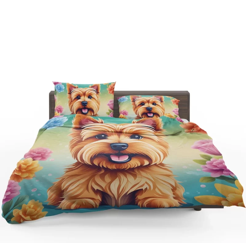 Norwich Terrier Charm Teen Dog Gift Bedding Set 1