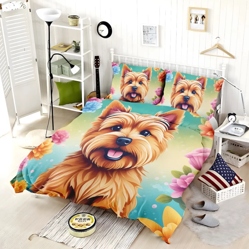 Norwich Terrier Charm Teen Dog Gift Bedding Set