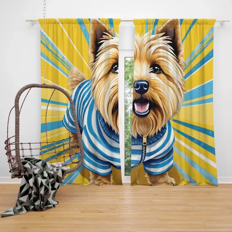 Norwich Terrier Love Teen Gifted Joy Curtain