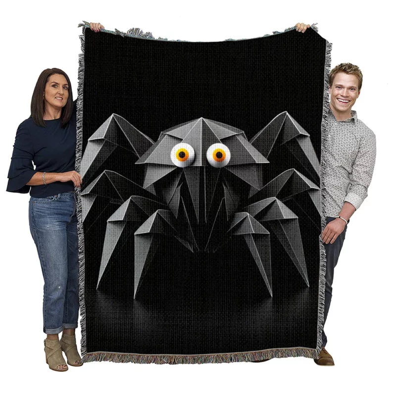 Origami Spider Character Woven Blanket