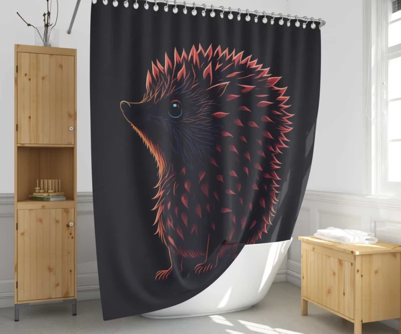 Owl Vector Design Fox-Inspired Art Shower Curtain 1