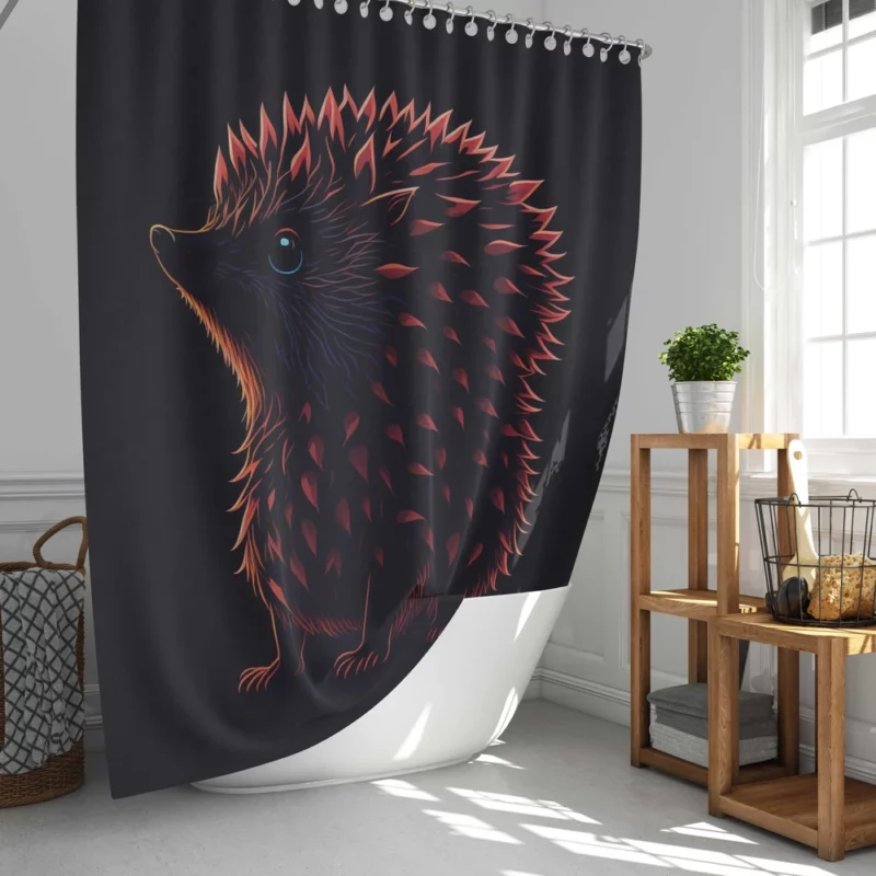 Owl Vector Design Fox-Inspired Art Shower Curtain