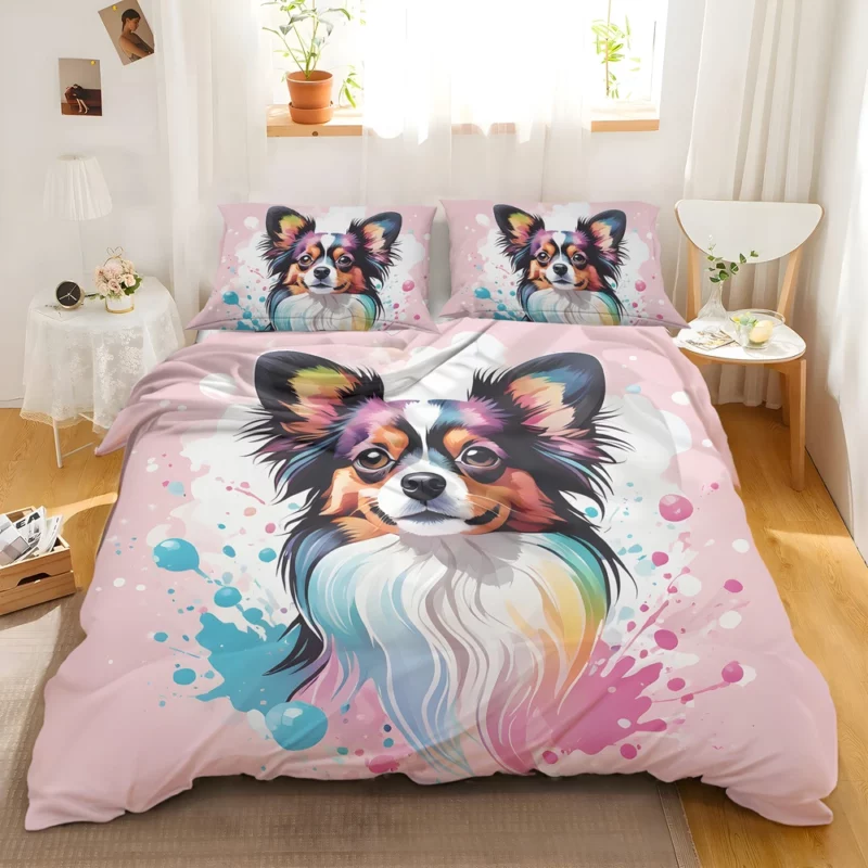 Papillon Dog Dainty and Loyal Bedding Set 2