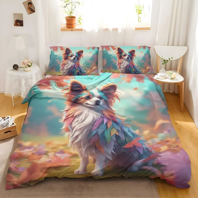 Papillon Dog Elegant Butterfly Companion Bedding Set 2