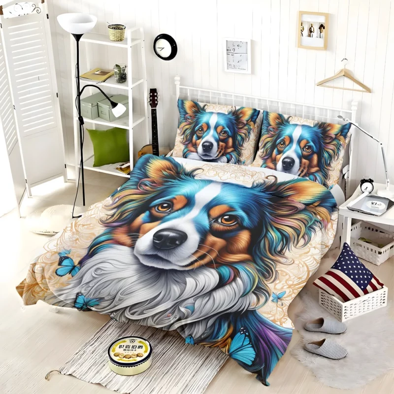 Papillon Dog Graceful Canine Companion Bedding Set