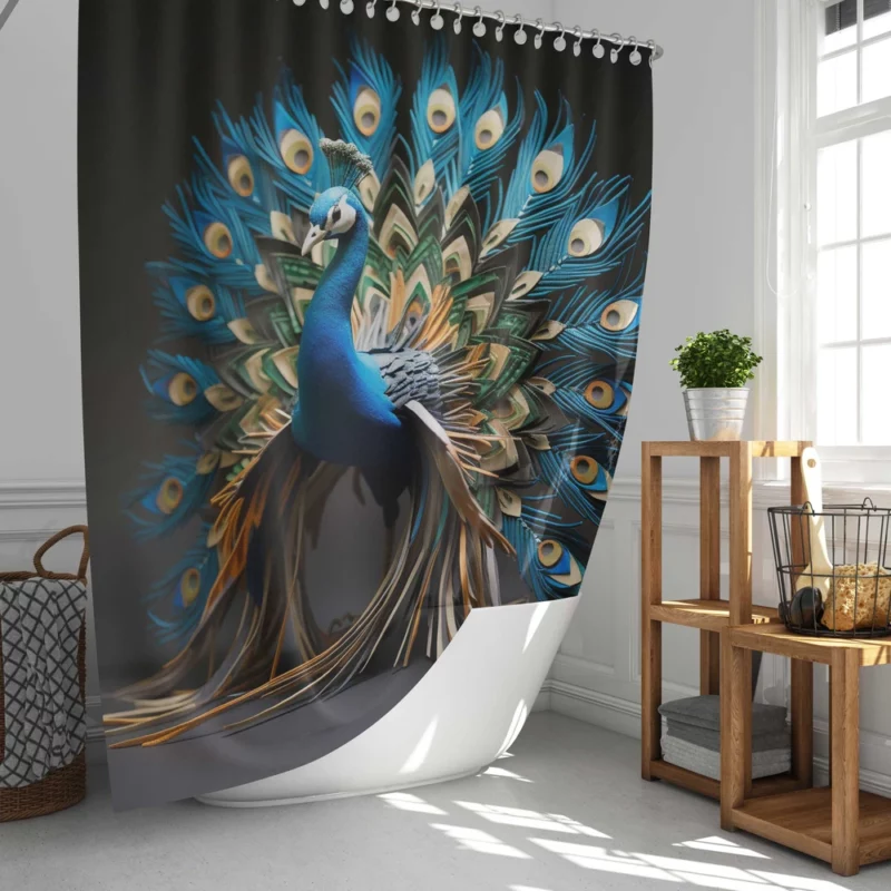 Peacock Regal Plume Shower Curtain