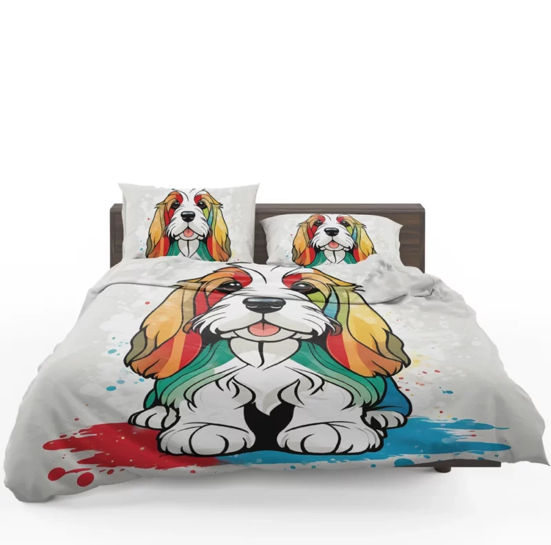 Petit Basset Griffon Vendeen The Playful Dog Bedding Set 1