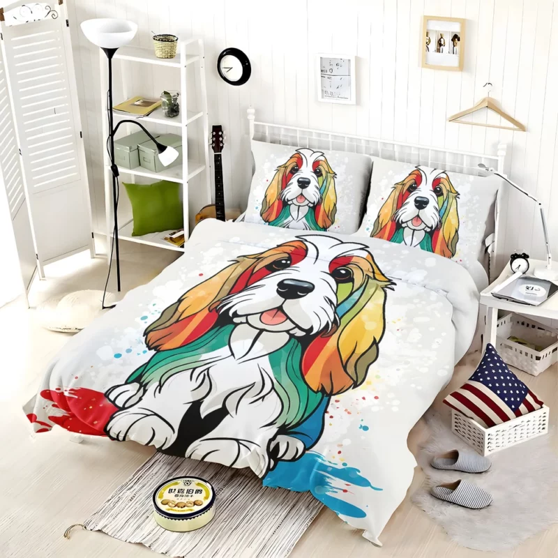 Petit Basset Griffon Vendeen The Playful Dog Bedding Set