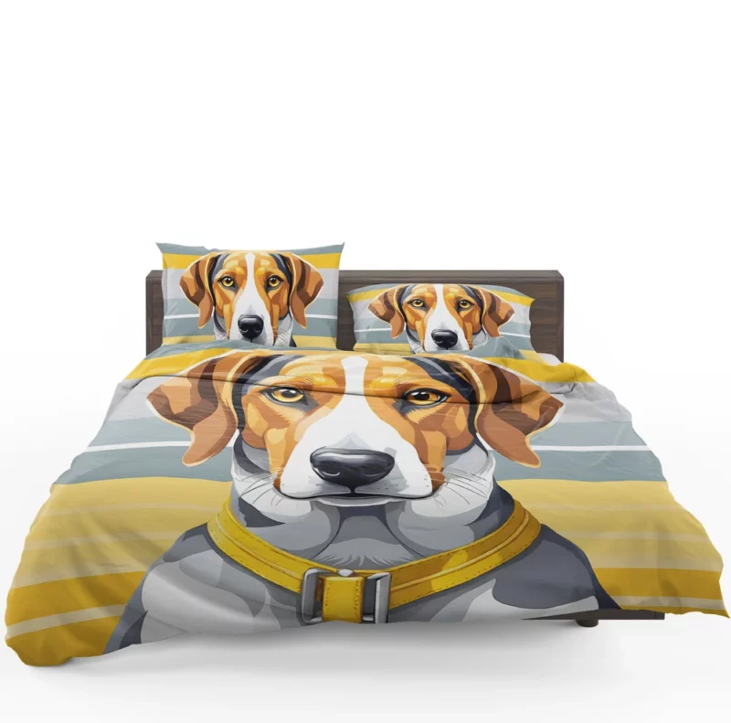 Playful American Foxhound Spirit Dog Joy Bedding Set 1