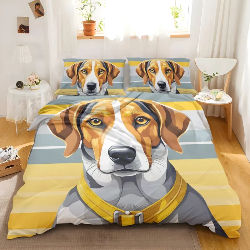 Playful American Foxhound Spirit Dog Joy Bedding Set 2