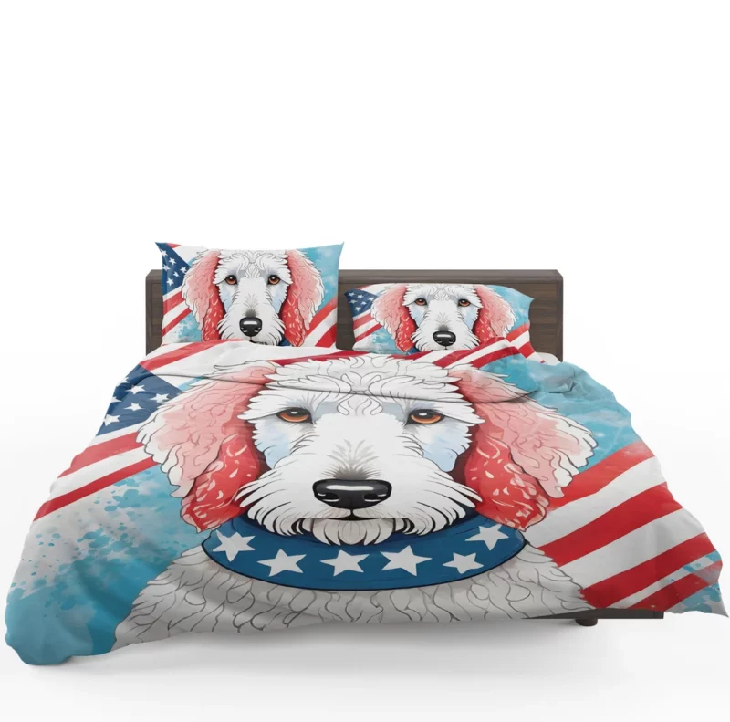 Playful Bedlington Terrier Spirit Dog Joy Bedding Set 1