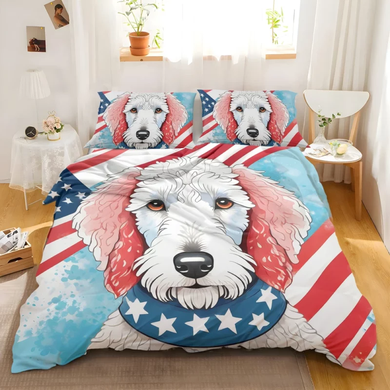 Playful Bedlington Terrier Spirit Dog Joy Bedding Set 2