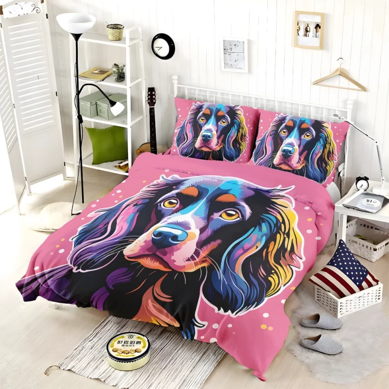 Playful Boykin Spaniel Dog Bedding Set