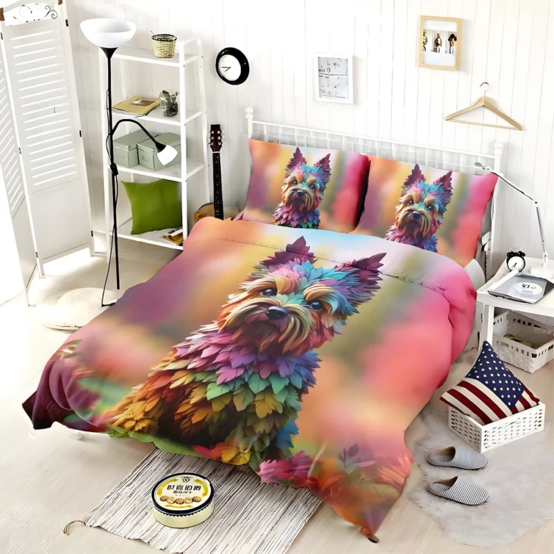 Playful Cairn Terrier Dog Delight Bedding Set