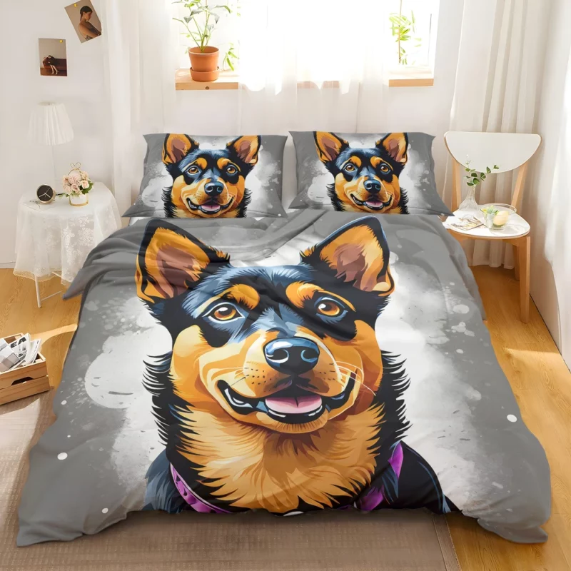 Playful Charm Teen Lancashire Heeler Joy Bedding Set 2