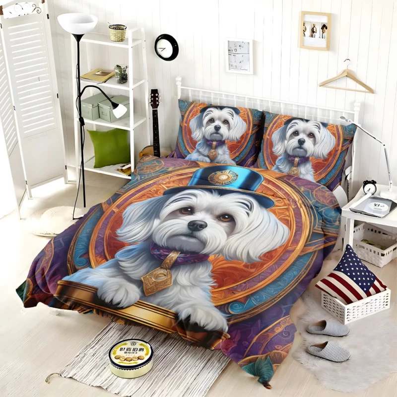 Playful Charm Teen Maltese Joy Bedding Set