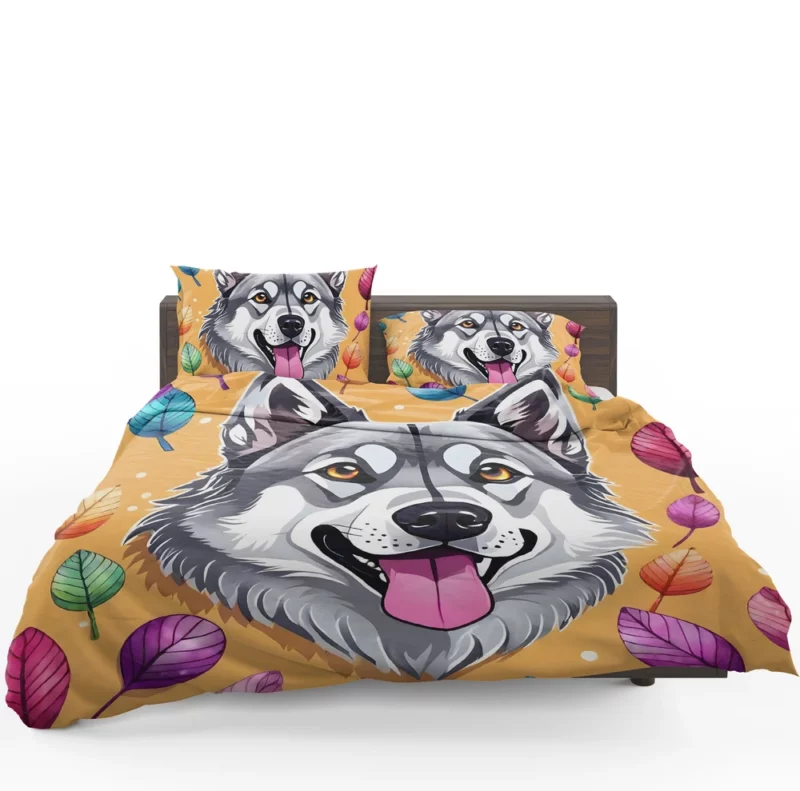 Playful Charm Teen Norwegian Elkhound Joy Bedding Set 1