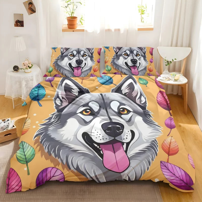 Playful Charm Teen Norwegian Elkhound Joy Bedding Set 2