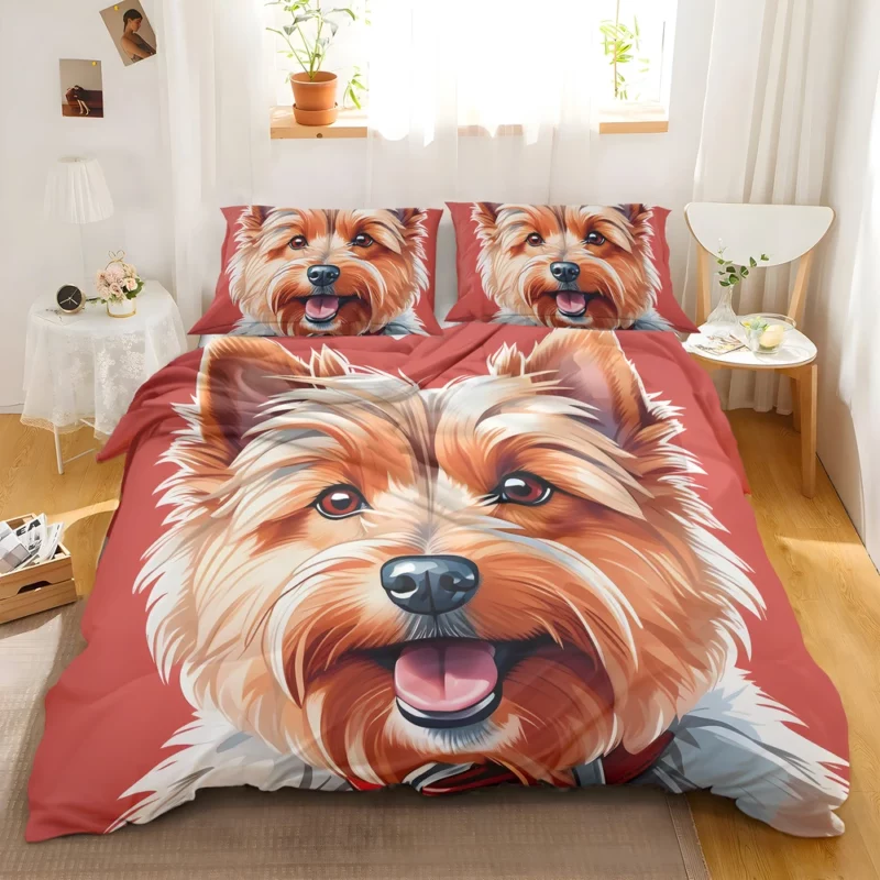 Playful Charm Teen Norwich Terrier Joy Bedding Set 2