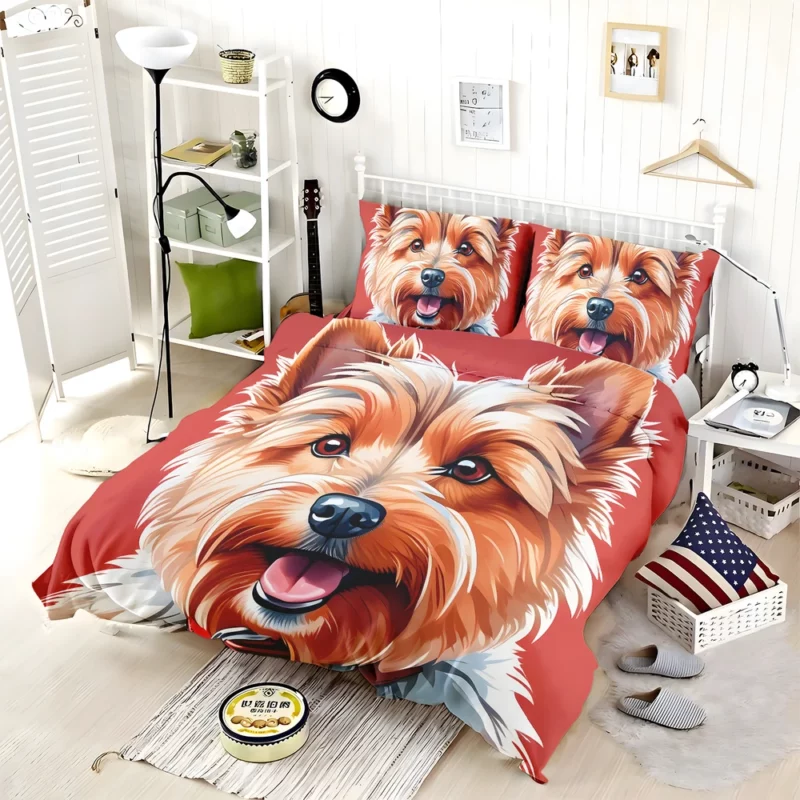 Playful Charm Teen Norwich Terrier Joy Bedding Set