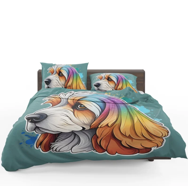 Playful Petit Basset Griffon Vendeen Charmer Bedding Set 1