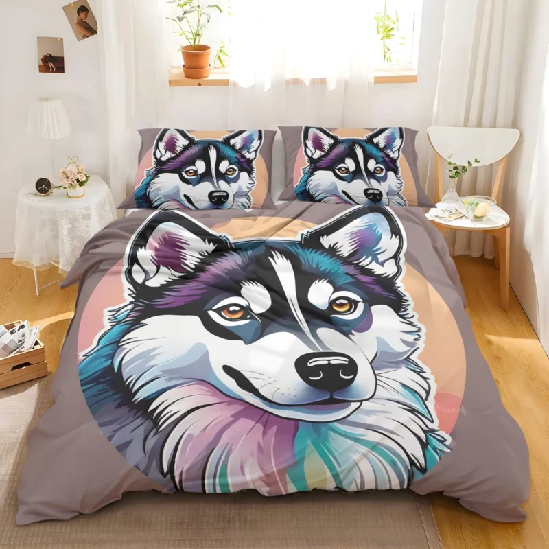 Playful Pint-sized Pal Alaskan Klee Dog Bedding Set 2