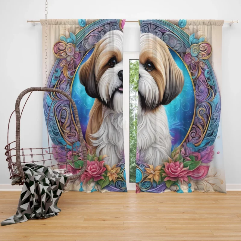 Playful Spirit Teen Lhasa Apso Joy Curtain