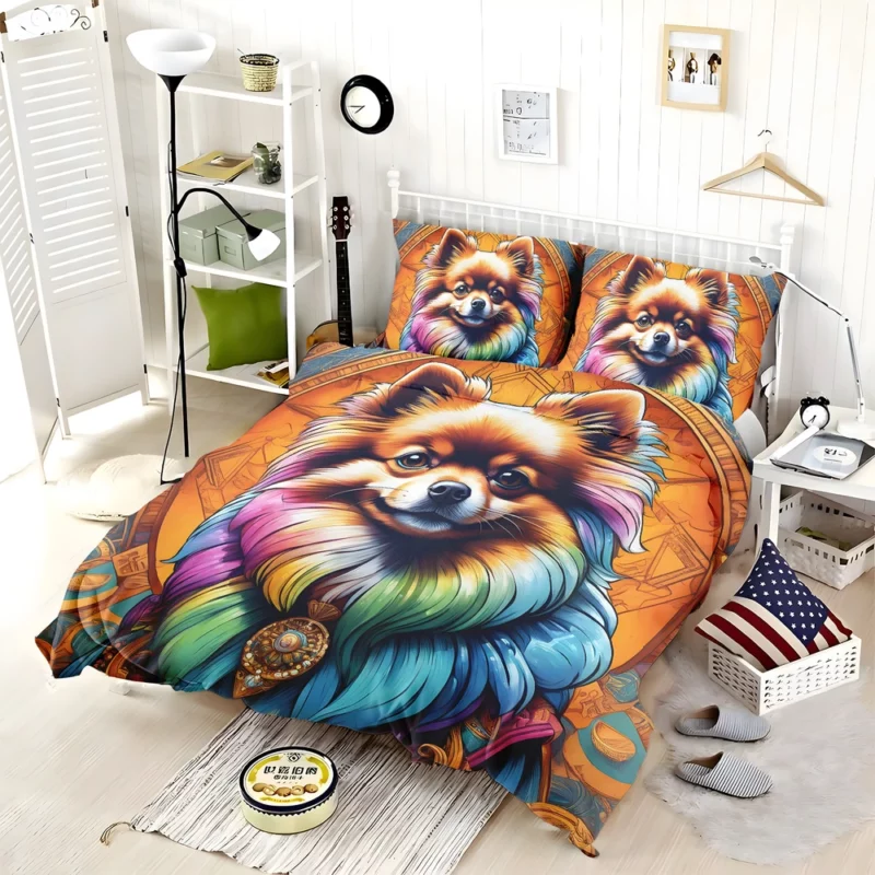 Pomeranian Joy Small Dog Wonder Bedding Set