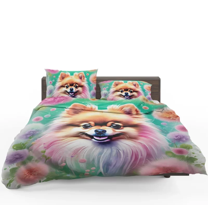 Pomeranian Pal Lively Lap Dog Bedding Set 1