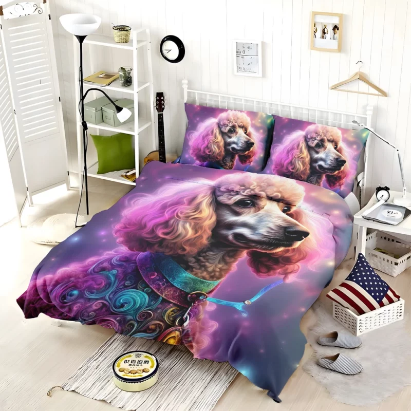 Poodle Elegance Stylish Dog Companion Bedding Set