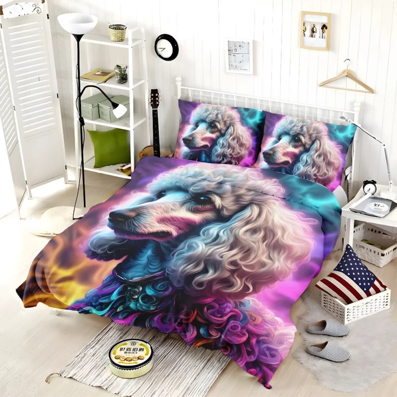 Poodle Intelligence Devoted Dog Bedding Set