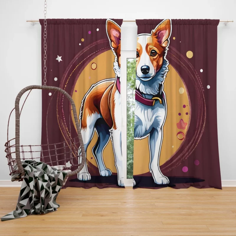 Portuguese Podengo Perfection Devoted Dog Curtain