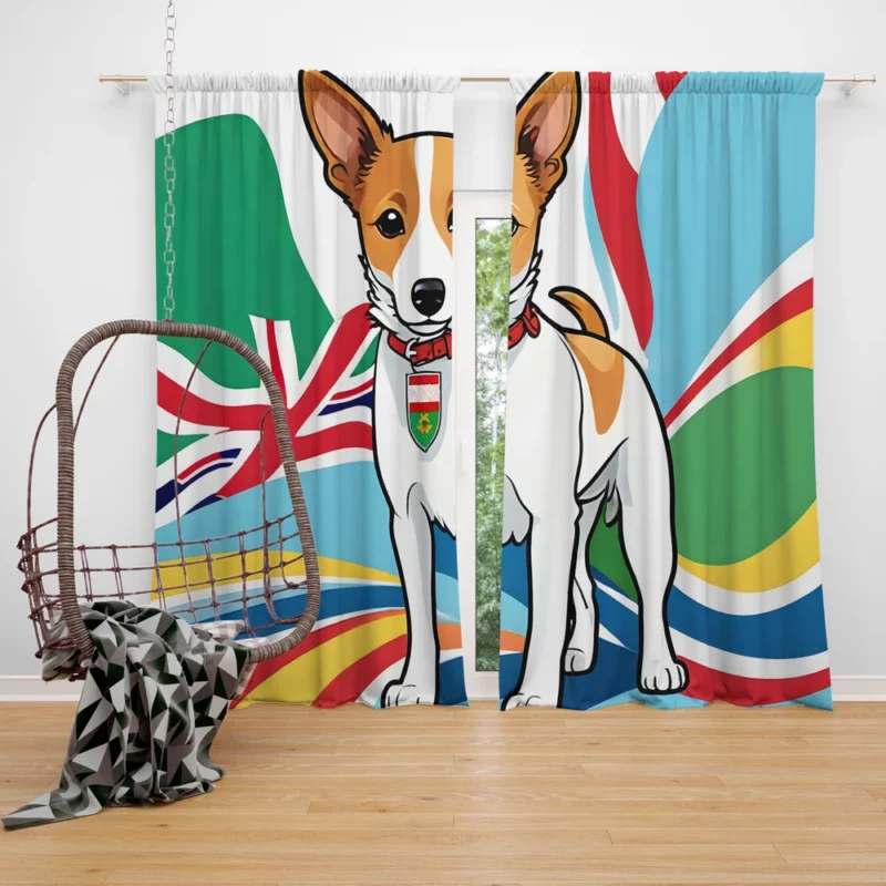 Portuguese Podengo Wonder Energetic Dog Breed Curtain