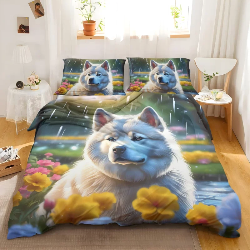 Powerful Akita Guardian Dog Strength Bedding Set 2