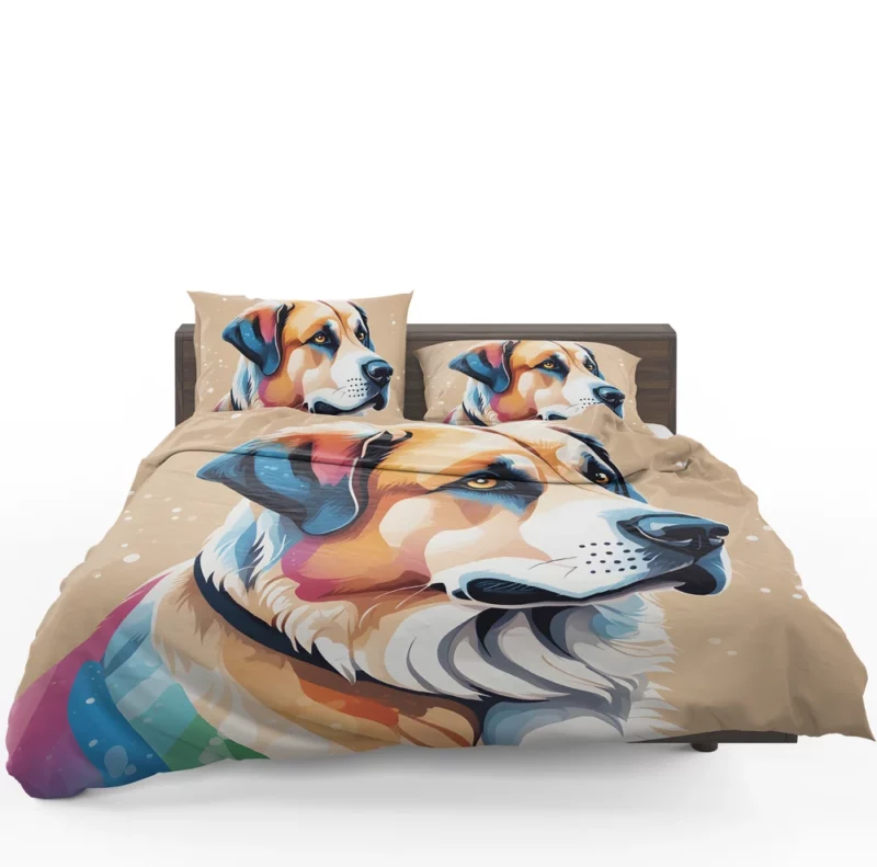 Powerful Anatolian Shepherd Dog Protector Bedding Set 1