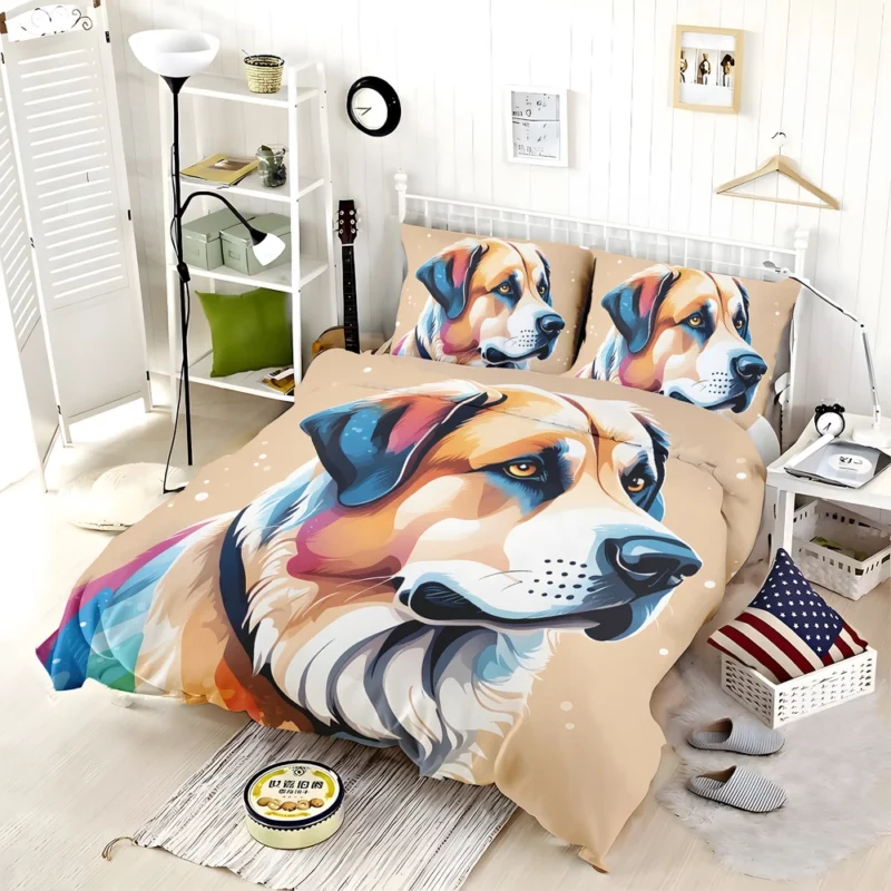 Powerful Anatolian Shepherd Dog Protector Bedding Set