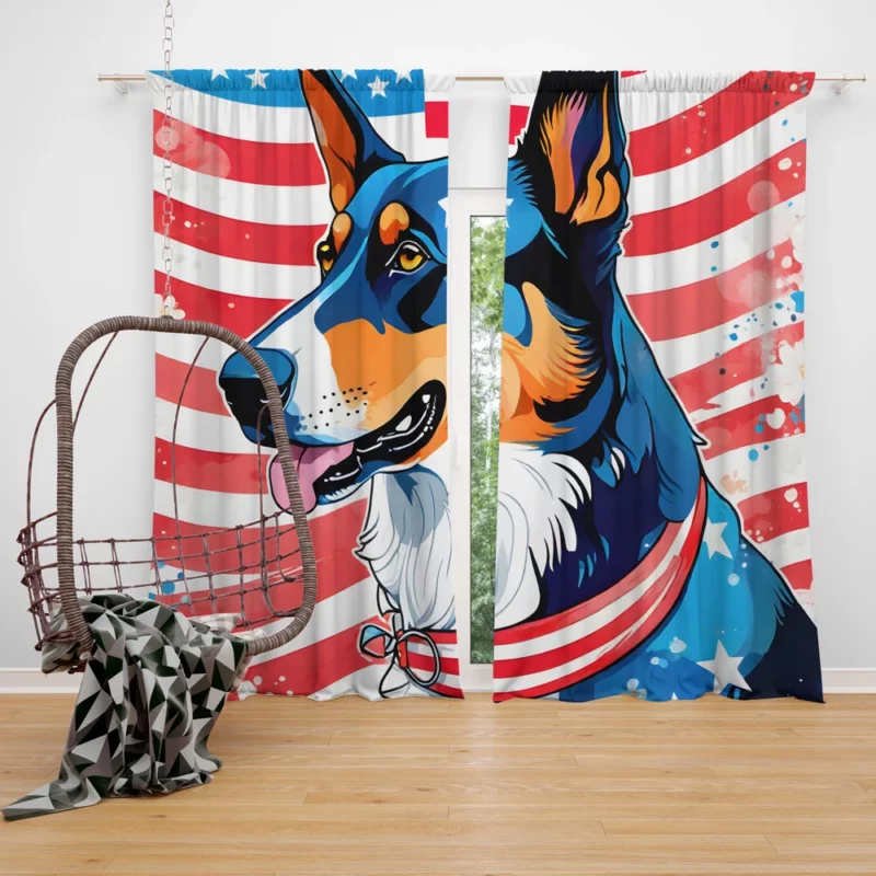 Powerful Beauceron Majesty Dog Guardian Curtain