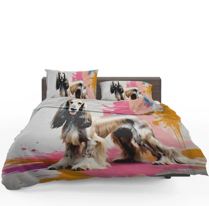 Proud Afghan Hound Dog Aristocrat Bedding Set 1