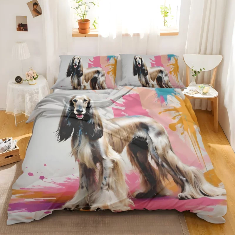 Proud Afghan Hound Dog Aristocrat Bedding Set 2