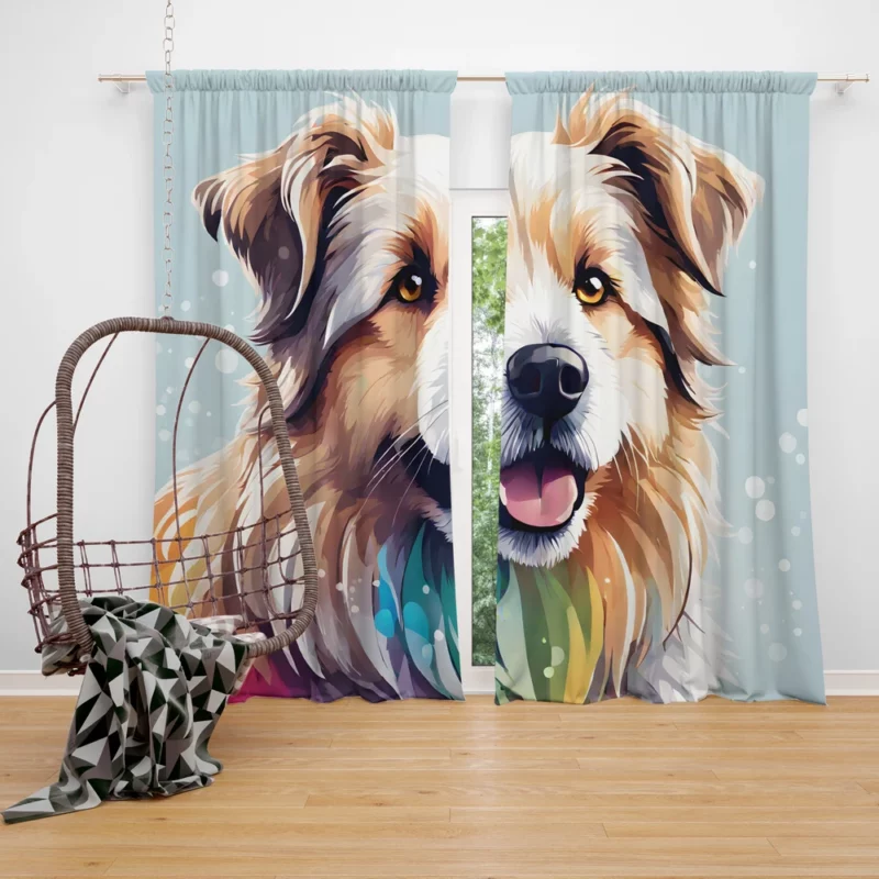 Pyrenean Shepherd Agile Mountain Dog Curtain