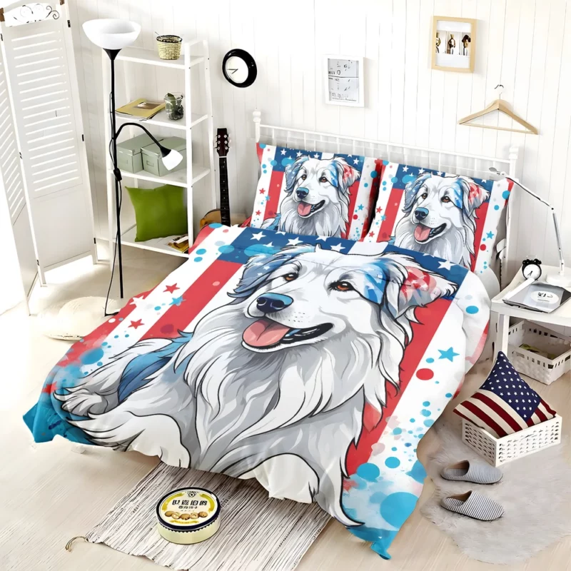 Pyrenean Shepherd Pal Devoted Dog Bedding Set