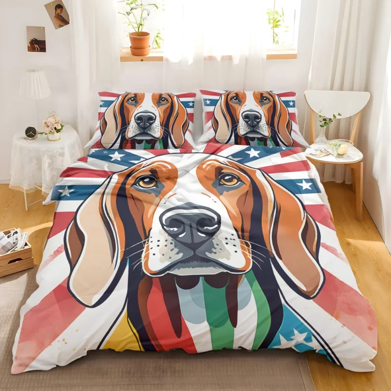 Redbone Coonhound Joy The Playful Dog Bedding Set 2