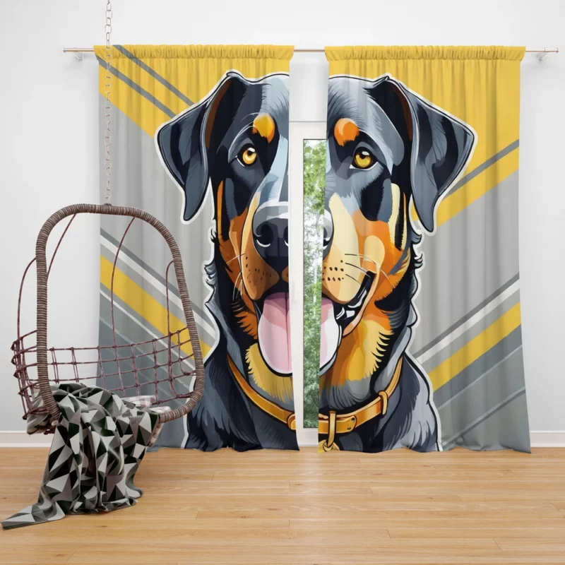 Regal Beauceron Majesty Dog Presence Curtain